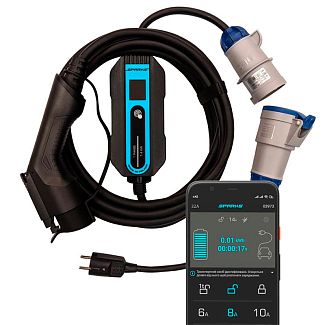 Зарядка для электромобиля 7.4 кВт 32А 1-фаза Type 1 (американское авто) Mobile Smart SPARKS