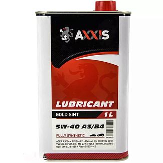 Масло моторное синтетическое 1л 5W-40 Gold Sint AXXIS