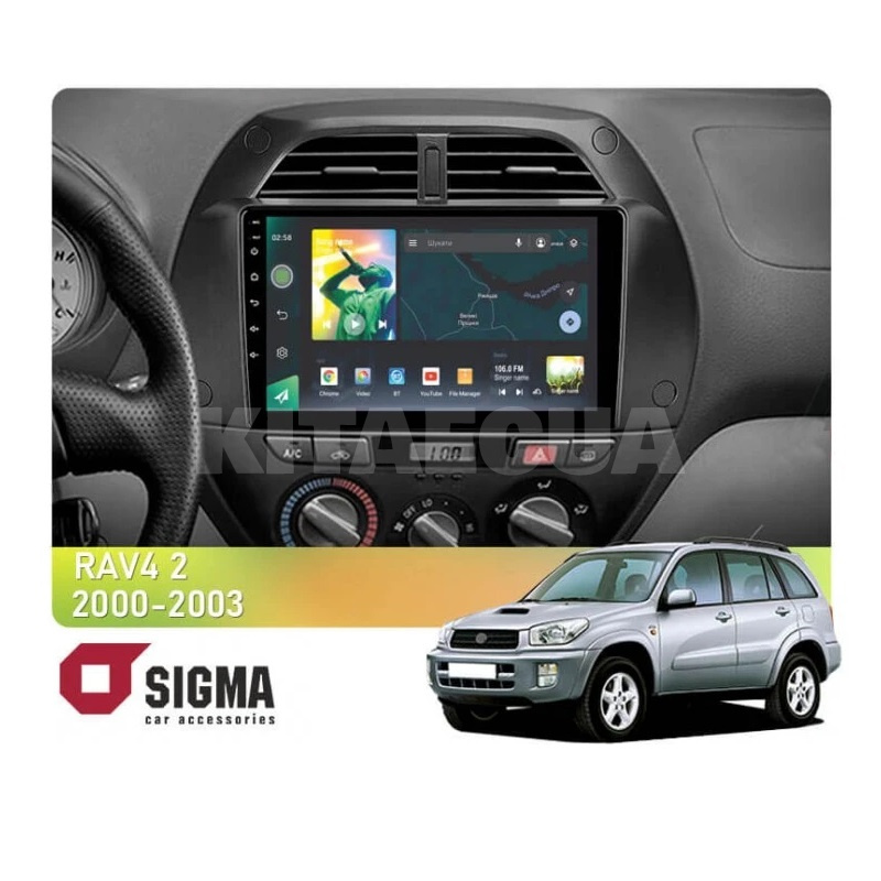 Штатна магнітола X9232 2+32 Gb 9" Toyota RAV4 2 CA20W 2000-2003 (F3) SIGMA4car (33864)