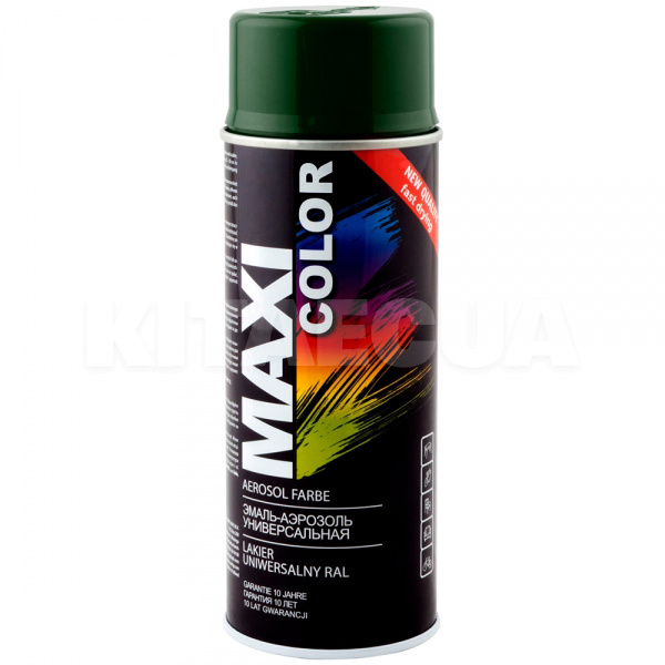 Фарба-емаль зелена-ялинка 400мл універсальна декоративна MAXI COLOR (MX6009-MAXI COLOR)