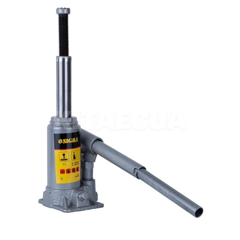 Домкрат гидравлический бутылочный до 2т (148-278мм) Standard SIGMA (6106021) - 3