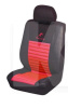 Набір чохлів 2 пер. сід. 2 подгол. з підігрівом червоний 12 В VITOL (48089)