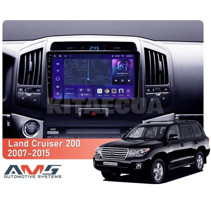 Штатна магнітола MOSS M3 4+32 ГБ 10" Toyota Land Cruiser 11 200 2007-2015 (F1) AMS (50915) - 5