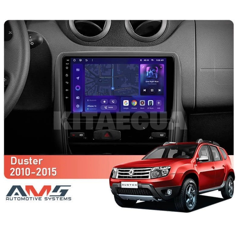 Штатна магнітола MOSS M3 4+32 ГБ 9" Renault Duster 1 2010-2015 AMS (50624) - 2