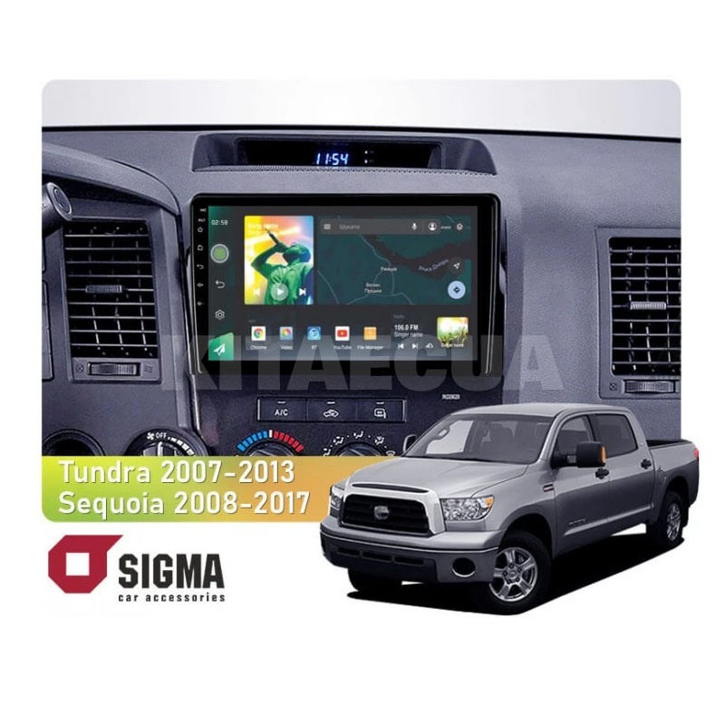 Штатна магнітола X10232 2+32 Gb 10" Toyota Sequoia XK60 2008-2017 SIGMA4car (34226)