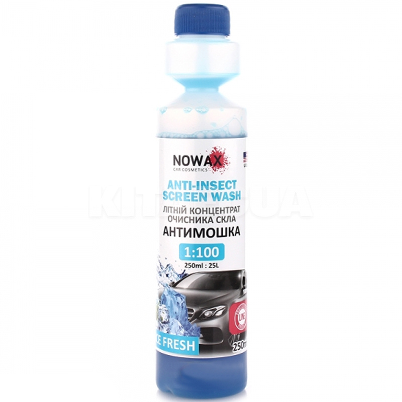 Омыватель-концентрат летний 250мл "свежесть" Anti-Insect Screen Wash NOWAX (NX25125)