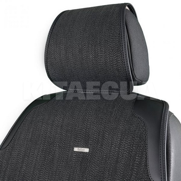 Накидки на сидіння чорні з підголівником Verona BELTEX (BX82100) - 3