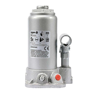 Домкрат гідравлічний пляшковий 5т (185-355 мм) VOREL