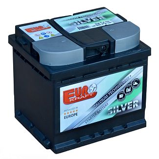Аккумулятор автомобильный 50Ач 420А "+" справа EUROKRAFT