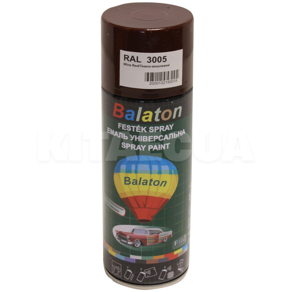 Фарба універсальна глянцева 400мл темно-вишнева BALATON (RAL3005)
