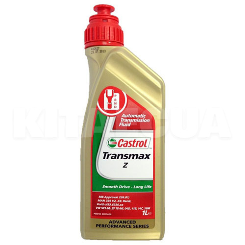 Масло трансмісійне синтетичне 1л (в ГУР) ATF Transmax Z CASTROL (EB-TRANSZ-12X1L)