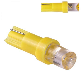 LED лампа для авто T5 0.5W yellow PULSO