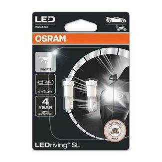 LED лампа для авто LEDriving SL W2x4.6d 2.3W 6000K (комплект) Osram