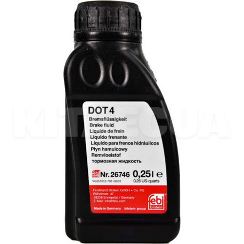 Гальмівна рідина 0.25л DOT4 FEBI (26746)