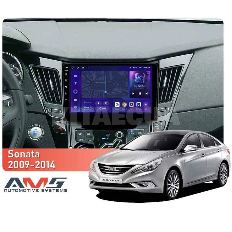 Штатная магнитола MOSS M3 4+32 ГБ 9" Hyundai Sonata 6 YF 2009-2014 (B) AMS (50008) - 2