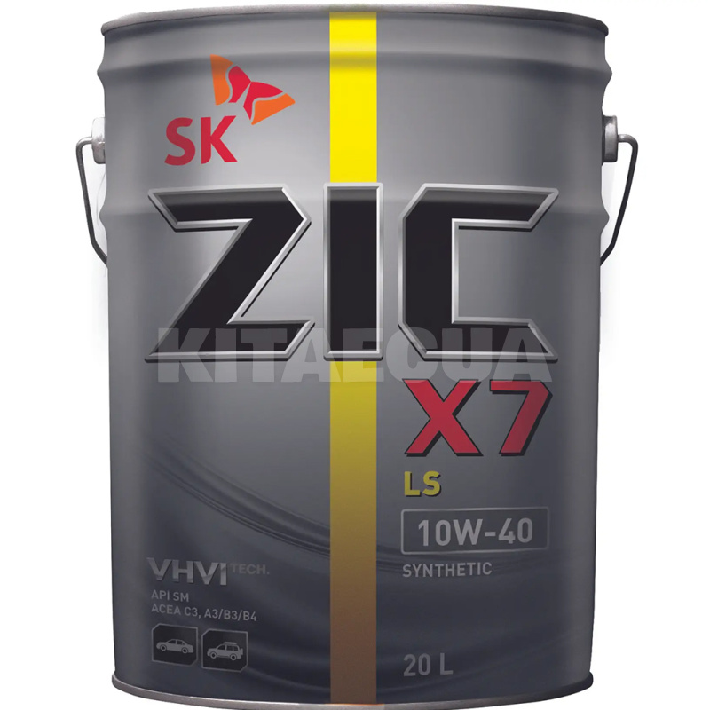 Масло моторное синтетическое 20л 10W-40 X7 LS ZIC (192620)