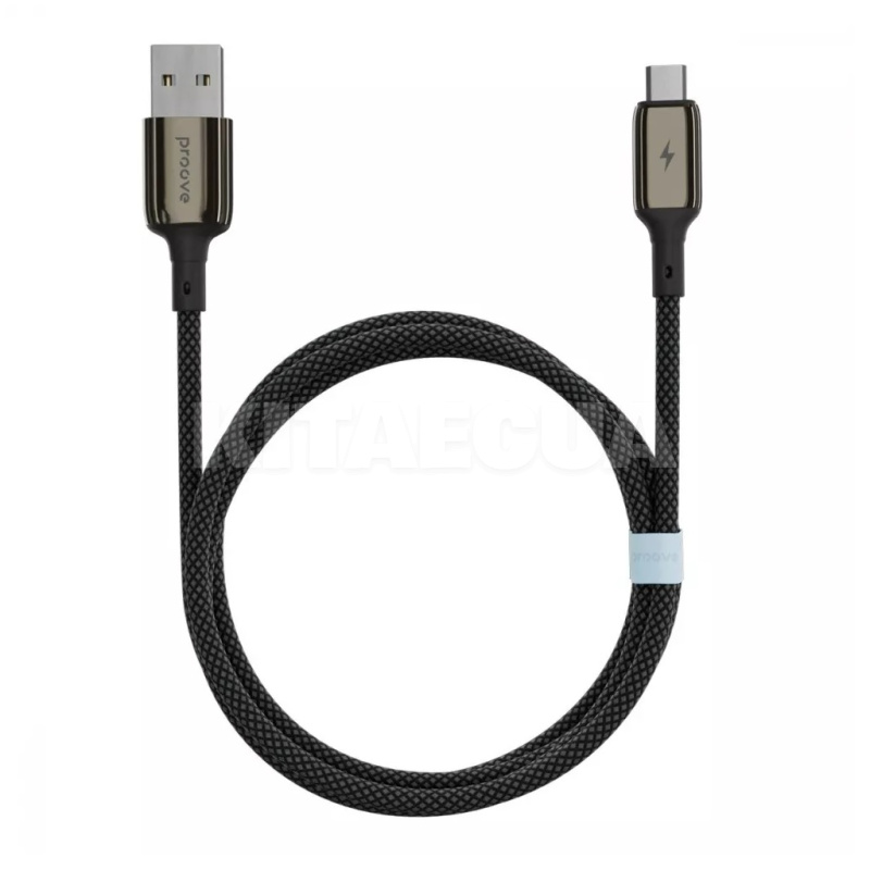 Кабель USB Micro USB 2.4A 1м Dense Metal черный PROOVE (504970001) - 3