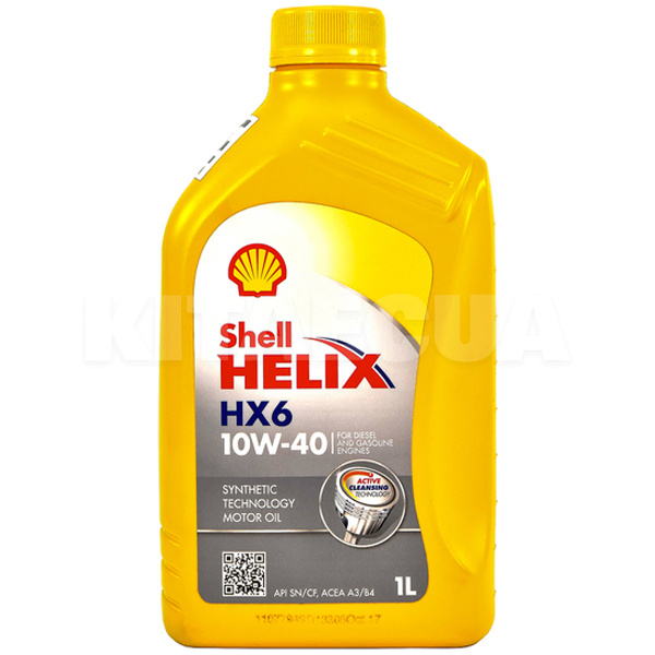 Масло моторне напівсинтетичне 1л 10W-40 Helix HX6 SHELL (550040097)