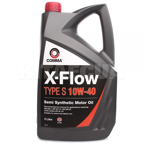 Масло моторне напівсинтетичне 5л 10W-40 X-FLOW S COMMA (B2EB7F)