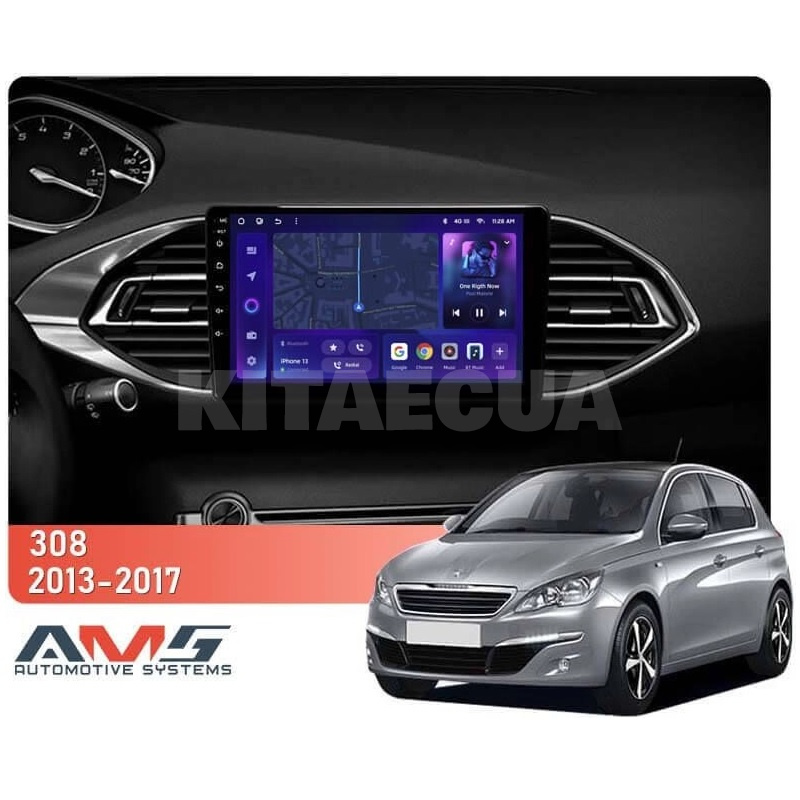 Штатна магнітола MOSS M3 4+32 ГБ 9" Peugeot 308 T9 2013-2017 AMS (50616) - 2