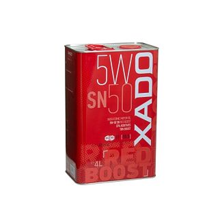 Масло моторное синтетическое 4л 5W-50 SN Red Boost XADO