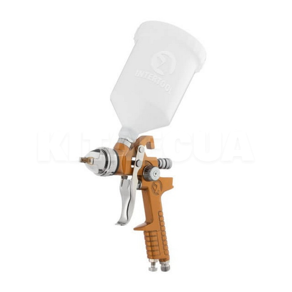 Краскопульт пневматический HVLP 1.5мм 3 бар бачок 600мл Intertool (PT-0110-INTERTOOL)