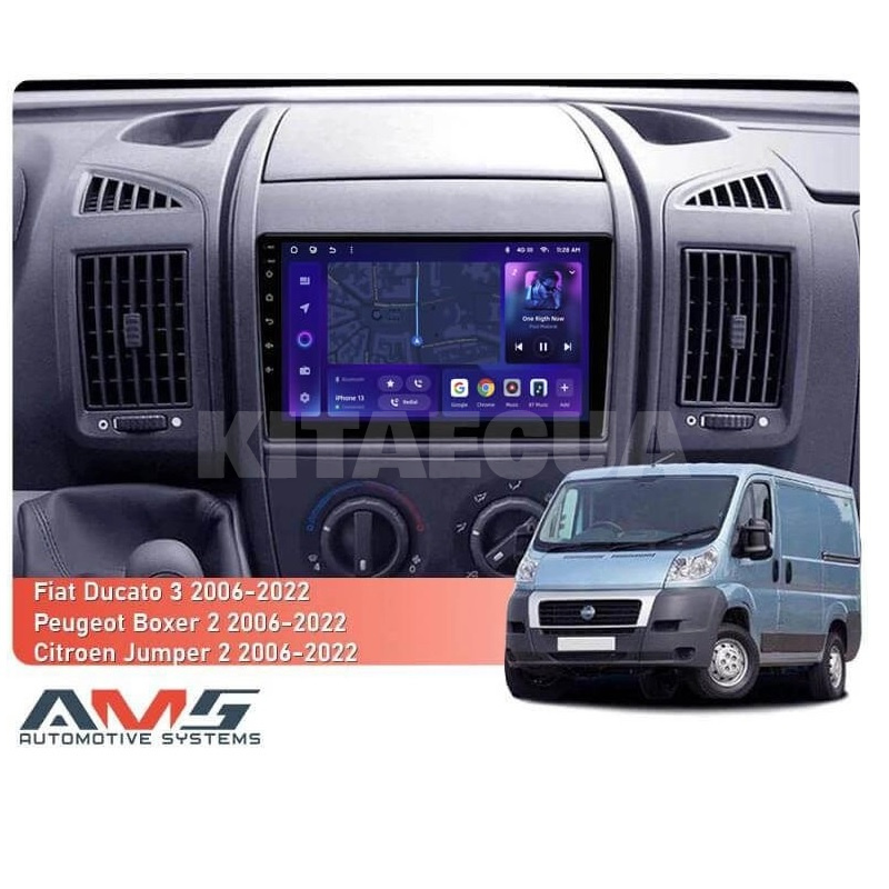 Штатна магнітола MOSS M3 4+32 ГБ 9" Fiat Ducato 3 2006-2022 (A) AMS (49848) - 2
