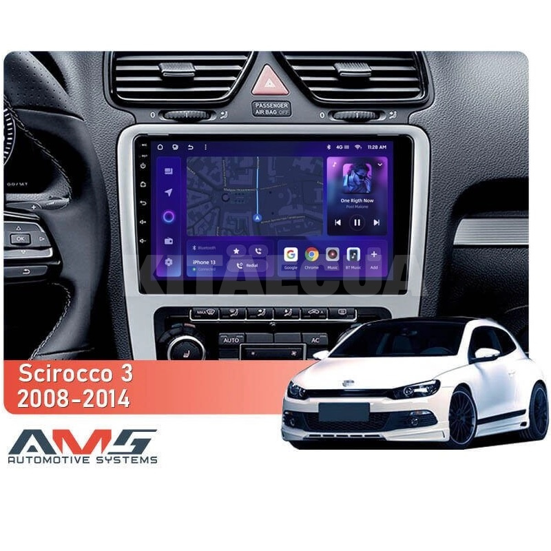 Штатна магнітола MOSS M3 4+32 ГБ 9" Volkswagen Scirocco 3 Mk3 2008-2014 (F5) AMS (50762) - 2
