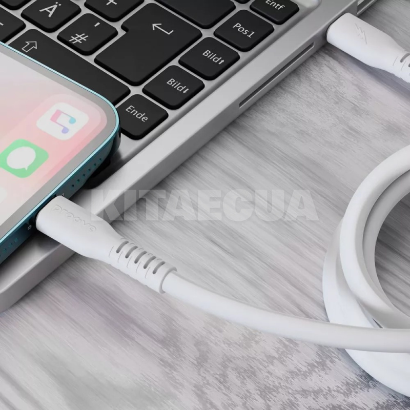 Кабель Type-C Lightning 27W 2м Eternal белый PROOVE (580860003) - 2
