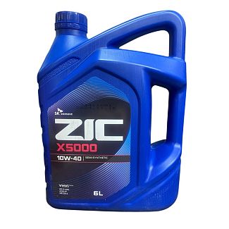 Масло моторне Напівсинтетичне 6л 10W-40 X5000 ZIC