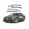 Дефлекторы окон (ветровики) из нержавеющей стали 3D на Toyota Camry V70 (2018-н.в) 4 шт. FLY (BTYCM1823-W/S)