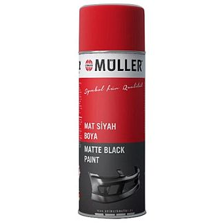 Краска матовая 400мл черная Muller