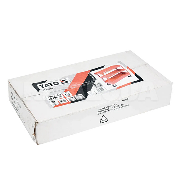 Візок для інструменту 790 х 370 х 795 мм (3 секції) YATO (YT-55210) - 2