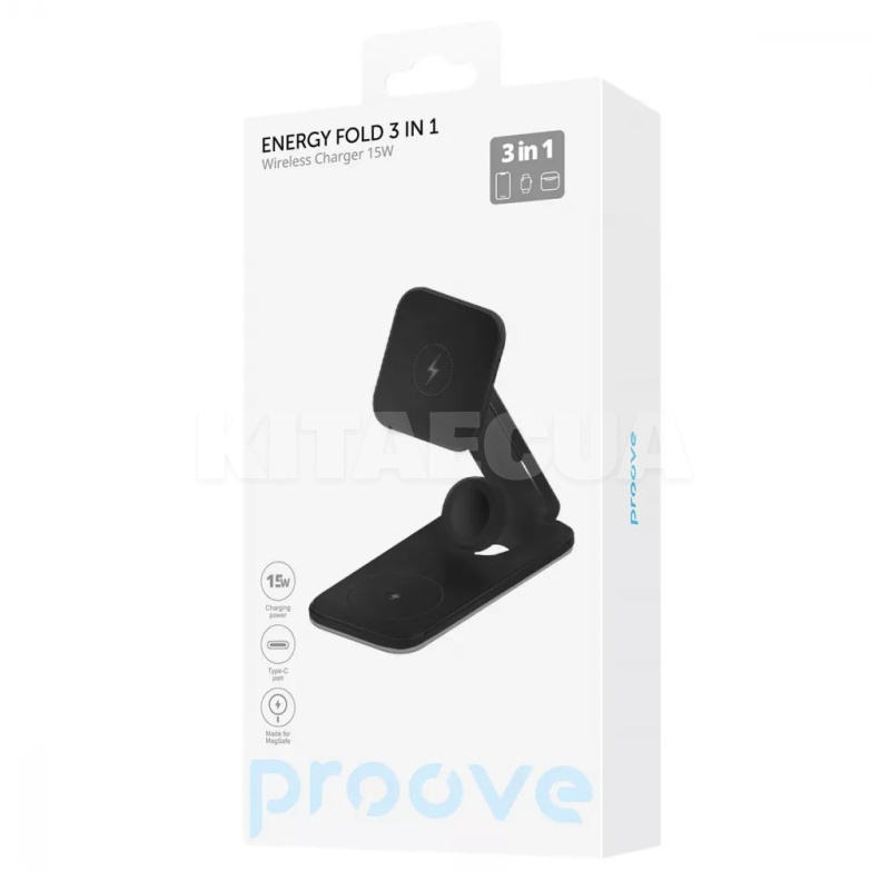 Беспроводное зарядное устройство 3in1 Type-C Energy Fold white PROOVE (508790003) - 2