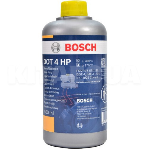 Гальмівна рідина 0.5л DOT4 BOSCH (BO 1987479112)