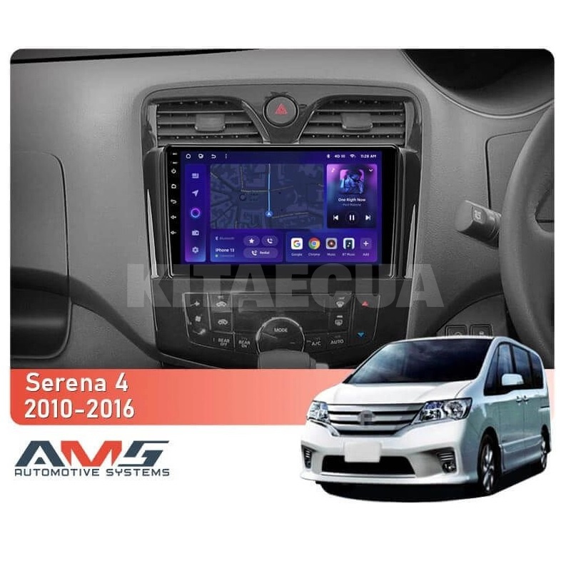 Штатна магнітола MOSS M3 4+32 ГБ 9" Nissan Serena 4 C26 2010-2016 AMS (50589) - 2