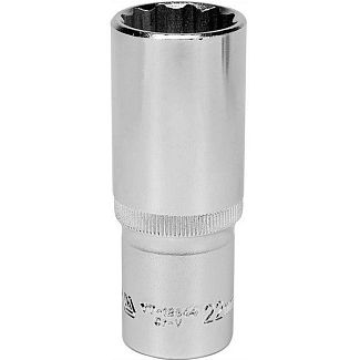 Головка торцевая 12-гранная удлиненная 22 мм 1/2" 77 мм YATO