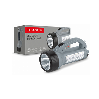 Портативный фонарик с солнечной батареей TITANUM