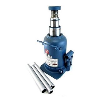 Домкрат гидравлический бутылочный до 12т профессиональный двухштоковый (240мм-590мм) (TONGRUN) TORIN