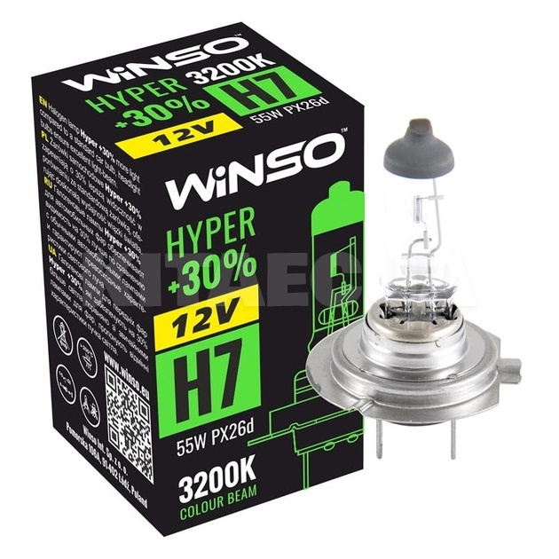 Галогенная лампа H7 55W 12V Winso (712700)