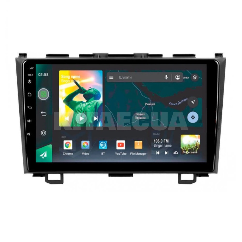 Штатная магнитола X9464 4+64 ГБ 9" Honda CR-V 3 RE 2006-2012 SIGMA4car (33396)