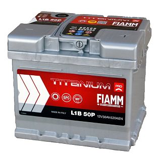 Автомобільний акумулятор Titanium Pro 50Ач 520А "+" праворуч FIAMM