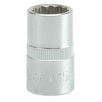 Головка торцевая 12-гранная 15 мм 1/2" 38 мм YATO