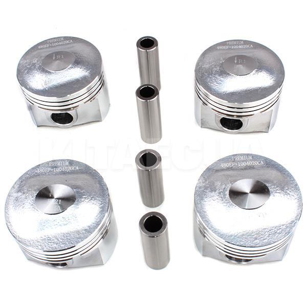 Поршні двигуна 0,5 (з пальцями) - 4шт 1.6 L PREMIUM на Chery AMULET (480EF-1004020CA)