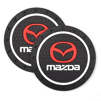 Коврики антискользящие в подстаканник 7 см Mazda (2шт.) 