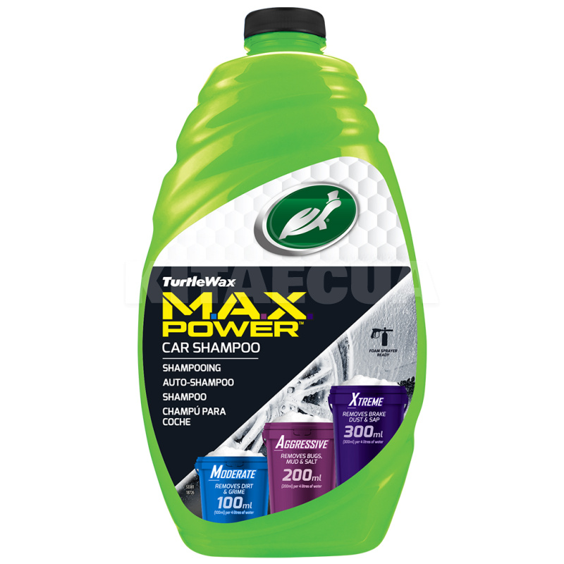 Автошампунь M.A.X. Power 1.42л 3-рівневий Turtle Wax (53381)