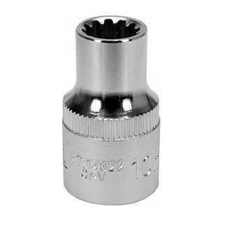 Головка торцевая SPLINE 10 мм 1/2" 38 мм блистер YATO