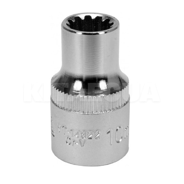 Головка торцева SPLINE 10 мм 1/2" 38 мм блістер YATO (YT-14822)