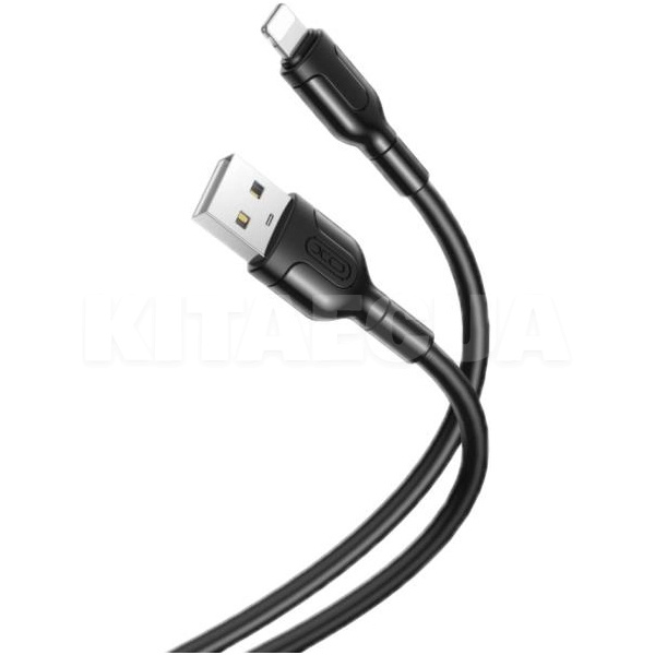 Кабель USB Lightning 2.1А NB212 1м чорний XO (XO-NB212i-BK)