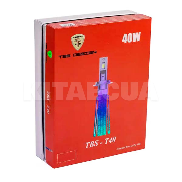 LED лампа для авто T40 HB4 40W 6000K (компект) TBS Design (00-00017241) - 2